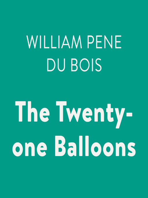 Cover image for The Twenty-one Balloons